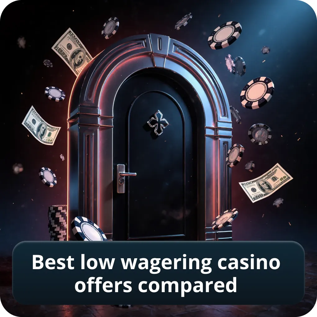 Best low wagering casino bonus offers compared