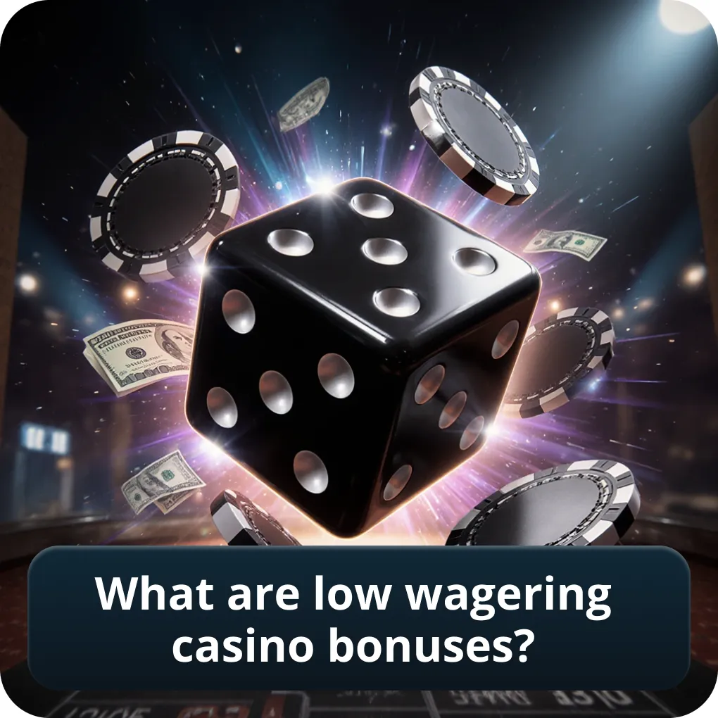 What are low wagering casino bonuses explained